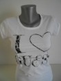 GUESS tričko bílé srdce 100% originál S,XL